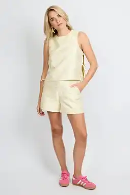 Wehkamp FLURESK regular highwaist bermuda short zand aanbieding