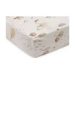 Wehkamp Jollein jersey kinderbed hoeslaken Tiny Park offwhite/groen/beige aanbieding