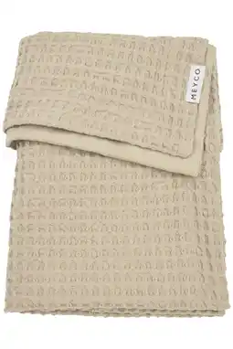 Wehkamp Meyco wiegdeken Waffle Cotton sand aanbieding