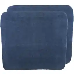 Wehkamp Meyco badstof aankleedkussenhoes 75x85cm uni indigo (set van 2) aanbieding
