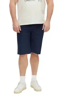 Wehkamp s.Oliver Big Size straight leg bermuda short - marine aanbieding