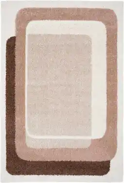 Wehkamp NOUS Living vloerkleed crème/oudroze/donkerbruin (230x160 cm) aanbieding