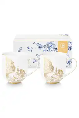 Wehkamp Pip Studio Royal White mok (325 ml) (set van 2) aanbieding