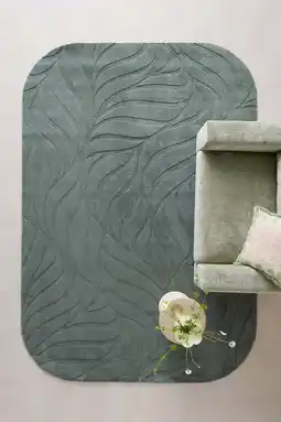 Wehkamp NOUS Living vloerkleed Blossom groen (290x200 cm) aanbieding