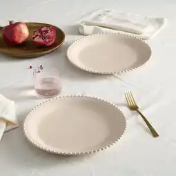 Wehkamp NOUS Living Perle dinerbord (Ø27 cm) (set van 2) aanbieding