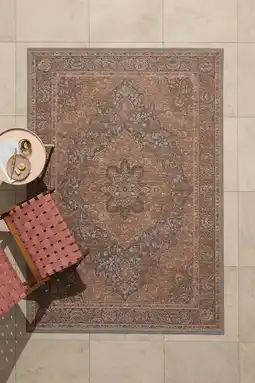 Wehkamp NOUS Living binnen- en buitenvloerkleed donkerbruin (230x160 cm) aanbieding