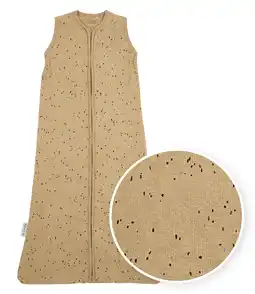 Wehkamp Meyco Rib Mini Spot baby slaapzak toffee melange aanbieding
