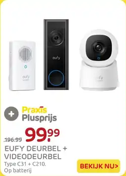 Praxis Eufy Deurbel + Videodeurbel aanbieding
