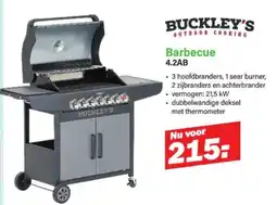 Van Cranenbroek Buckley's Barbecue 4.2AB aanbieding