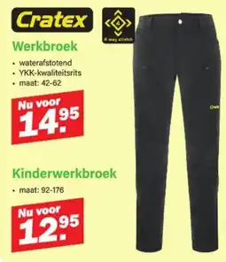 Van Cranenbroek Cratex Werkbroek aanbieding