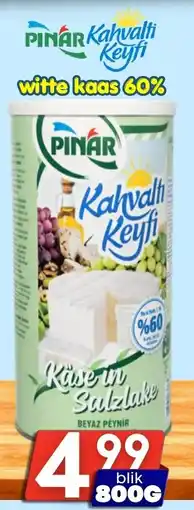 Özbaktat Supermarkt pinar witte kaas 60% aanbieding