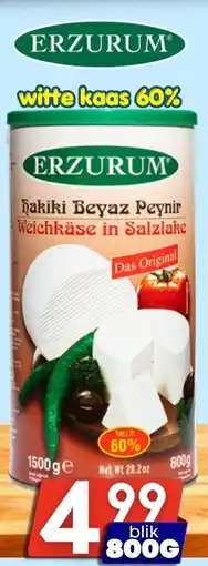 Özbaktat Supermarkt Erzurum Witte Kaas 60% aanbieding