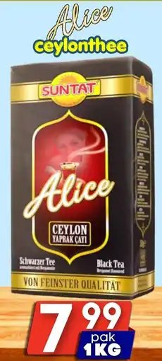 Özbaktat Supermarkt Alice ceylonthee aanbieding