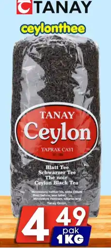 Özbaktat Supermarkt tanay ceylonthee aanbieding
