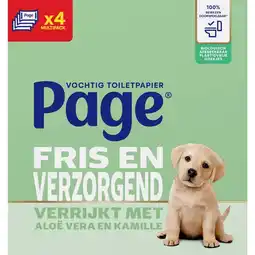 Kruidvat Page Fris en Verzorgend Vochtig Toiletpapier aanbieding