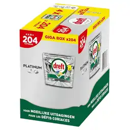 Kruidvat Dreft Platinum All-In-One Vaatwascapsules aanbieding
