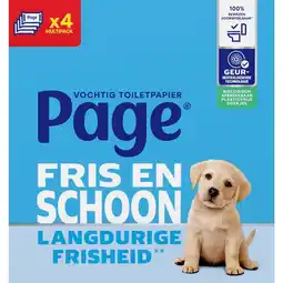 Kruidvat Page Fris en Schoon Vochtig Toiletpapier aanbieding