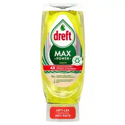 Kruidvat Dreft MaxPower Lemon Vloeibaar Afwasmiddel aanbieding