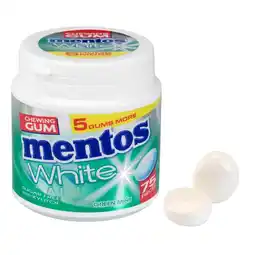 Kruidvat Mentos White Green Mint XL Gum aanbieding