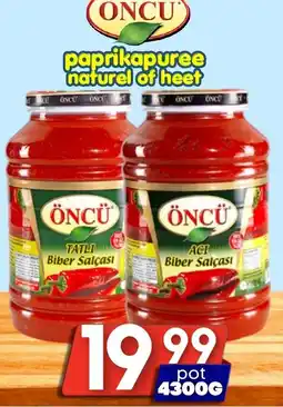 Özbaktat Supermarkt öncü paprikapuree aanbieding