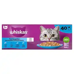 Kruidvat Whiskas Vis in Gelei Maaltijdzakjes Kattenvoer aanbieding