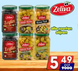 Özbaktat Supermarkt Zeliva alle soorten olijven aanbieding