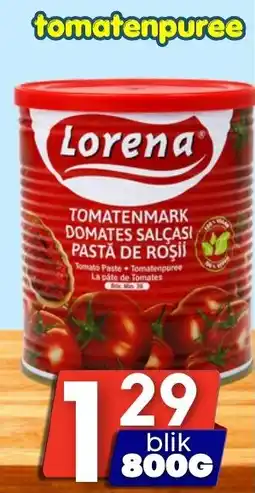 Özbaktat Supermarkt Lorena tomatenpuree aanbieding