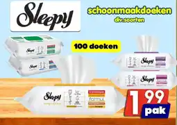 Özbaktat Supermarkt Sleepy schoonmaakdoeken aanbieding