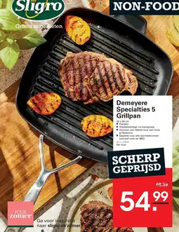 Sligro Demeyere Specialties 5 Grillpan aanbieding