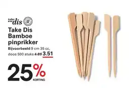 Sligro Take Dis Bamboe pinprikker aanbieding