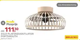 Praxis Eglo Plafondventilator Portsmouth aanbieding