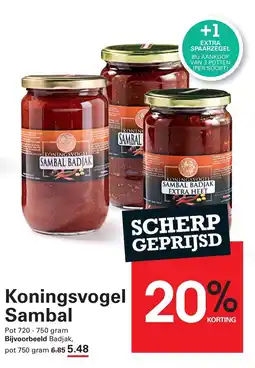 Sligro Koningsvogel Sambal aanbieding