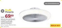 Praxis Eglo Plafondventilator Santpoort aanbieding