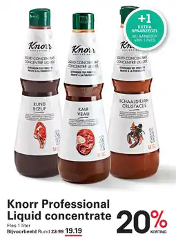 Sligro Knorr Professional liquid concentrate aanbieding