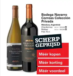 Sligro Bodega Navarro Correas Colección Privada aanbieding