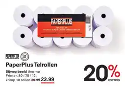 Sligro PaperPlus Telrollen aanbieding