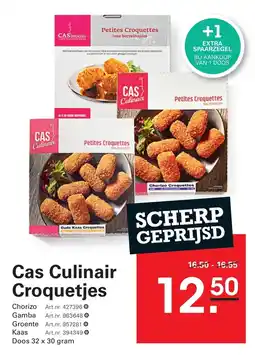 Sligro Cas Culinair Croquetjes aanbieding