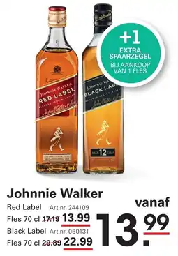 Sligro Johnnie Walker aanbieding