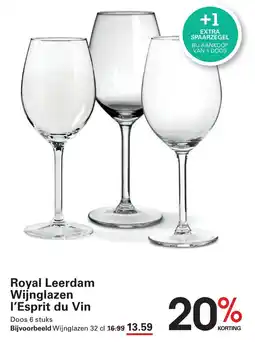 Sligro Royal Leerdam Wijnglazen l'Esprit du Vin aanbieding