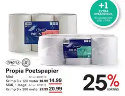 Sligro Propia Poetspapier aanbieding