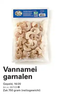 Sligro Vannamei garnalalen aanbieding