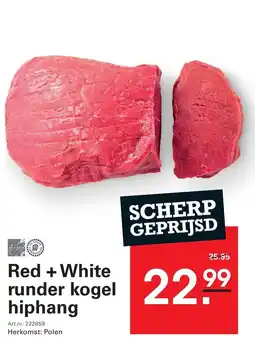 Sligro Red + White runder kogel hiphang aanbieding