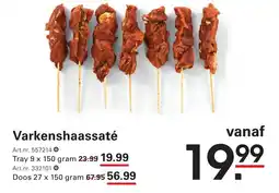 Sligro Varkensshaassaté aanbieding