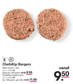 Sligro Ruig ChefsKip Burgers aanbieding