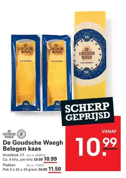 Sligro De Goudsche Waegh Beleggen kaas aanbieding
