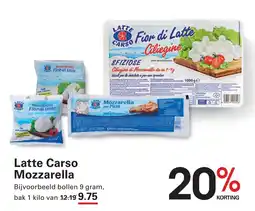 Sligro Latte Carso Mozzarella aanbieding