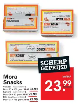 Sligro Mora Snacks aanbieding