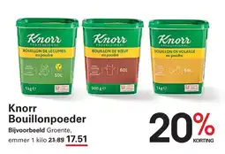 Sligro Knorr Bouillonnpoeder aanbieding