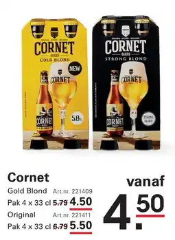 Sligro Cornet Gold Blond aanbieding