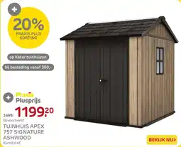 Praxis Tuinhuis Apex 757 Signature Ashwood aanbieding